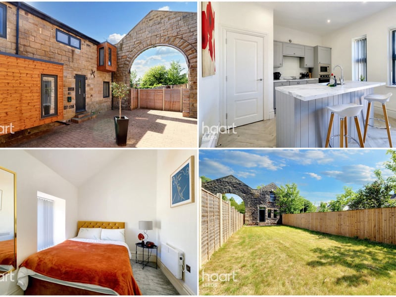 Contemporary three-bedroom home set within a prestigious gated development on an elevated hillside. Finished to a high standard, the property features an open-plan kitchen with integrated appliances, stylish living space opening onto a private garden, and a principal bedroom with en suite. Benefits from landscaped communal grounds and offers a peaceful setting just minutes from Leeds city centre.