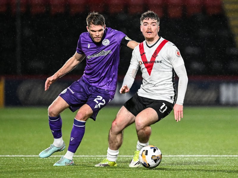 Ruled out of the Scottish Cup semi-final with a shoulder injury he picked up last month.