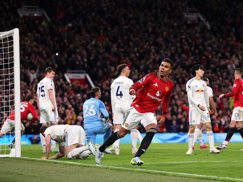 A dreadful first-half performance but much better after the restart. An emphatic header to give United hope of a comeback. Saw another header cleared off the line.