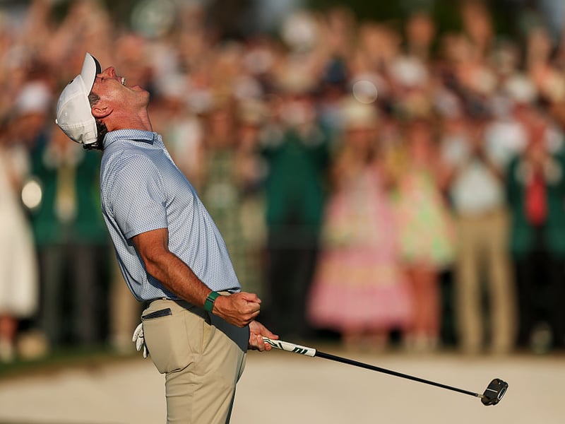Rory McIlroy's reaction to his second Masters win.