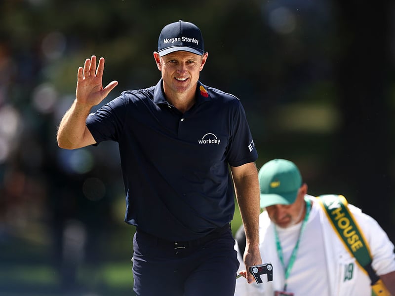 Justin Rose of England on the seventh green.