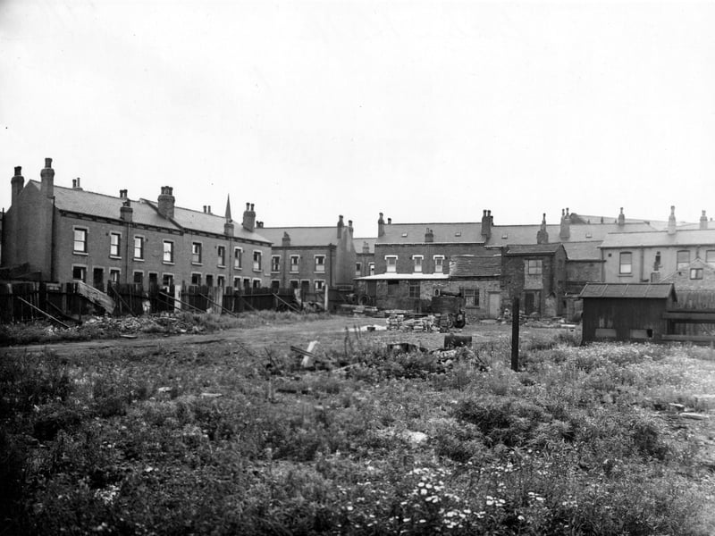 Waste ground off Balm Walk pictured in September 1951.