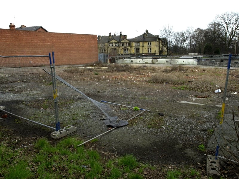 This was all that was left of the old Hayfield pub in February 2004.