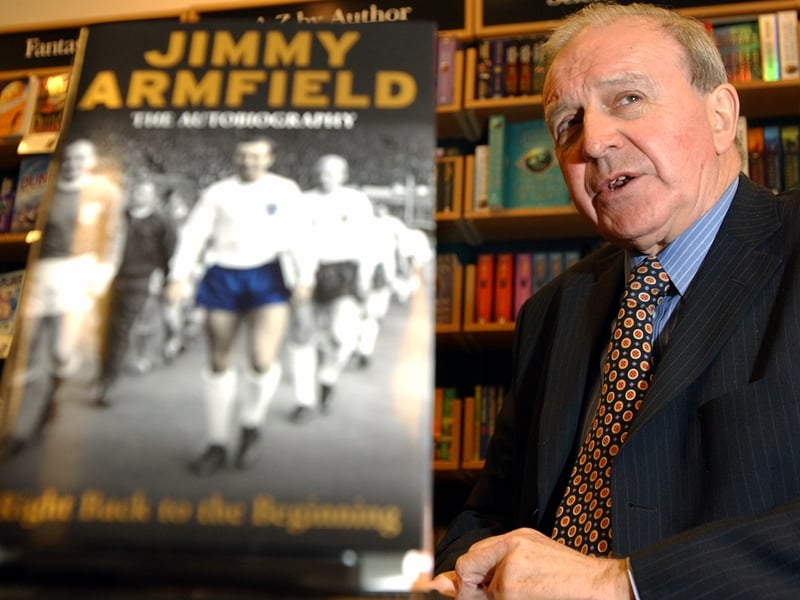 February 2004 and former Leeds United manager and England player Jimmy Armfield was at Waterstones to sign copies of  his new book entitled Right Back At The Beginning.