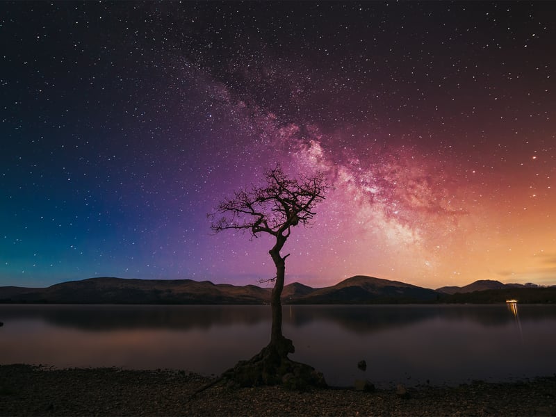 While not officially recognised, Loch Lomond and the Trossachs National Park is also an excellent place to stargaze in Scotland. There is little light pollution, with spots such as Loch Venachar standing out.