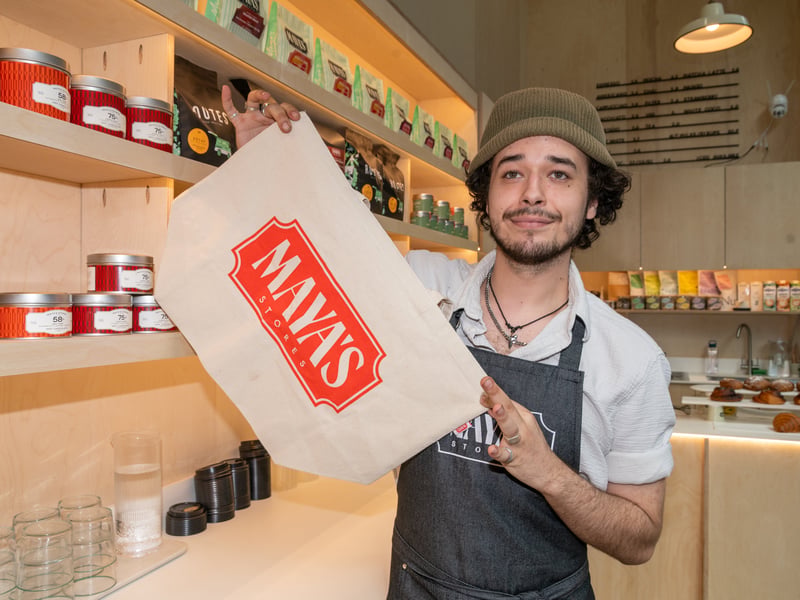 Maya's Stores is open from 8:30am-5:30pm throughout the week and 9am-5:30pm on the weekend.