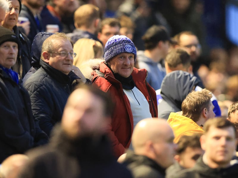 Brilliant photos of jubilant Pompey faithful celebrating triumph over Ipswich Town under the lights at Fratton.
