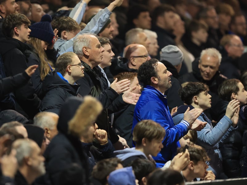 Brilliant photos of jubilant Pompey faithful celebrating triumph over Ipswich Town under the lights at Fratton.