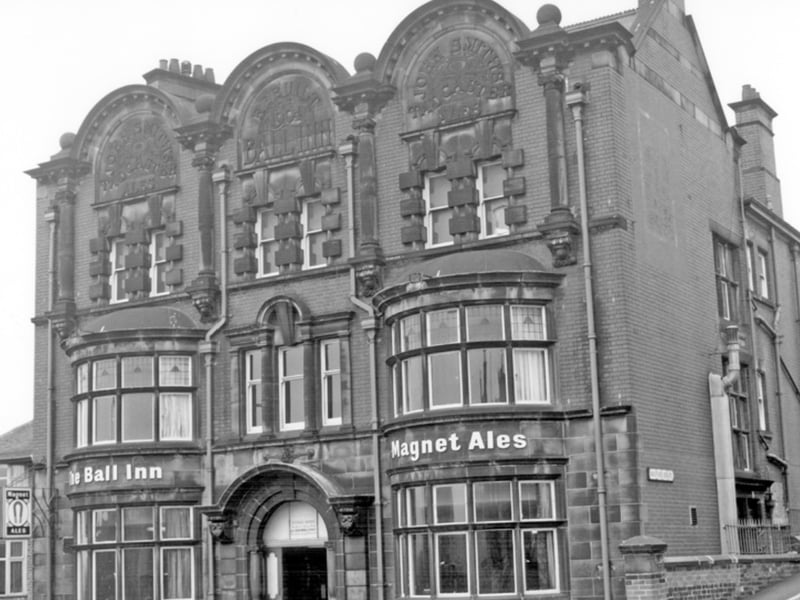 The Ball Inn, on the corner of Darnall Road and Basford Street, Sheffield, in July 1972