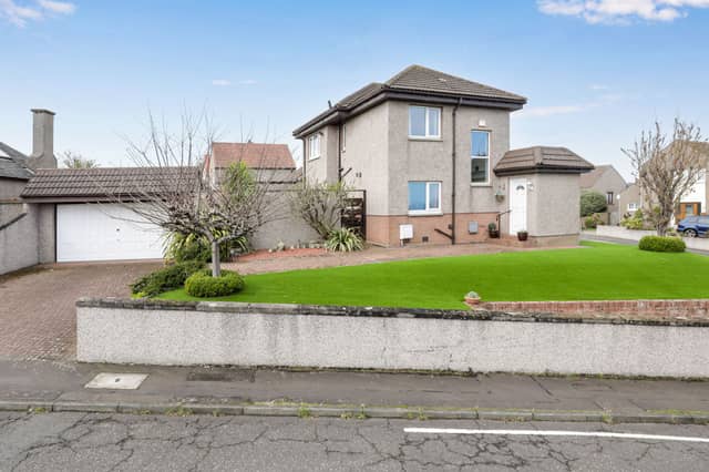This detached house in the heart of Portobello comes with a good-sized driveway and double garage.