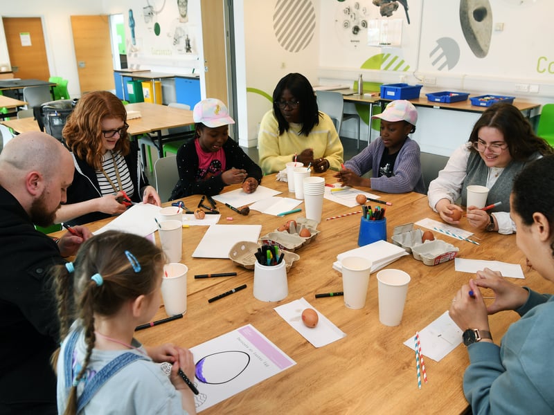 The egg-themed workshops were held from April 13-16.