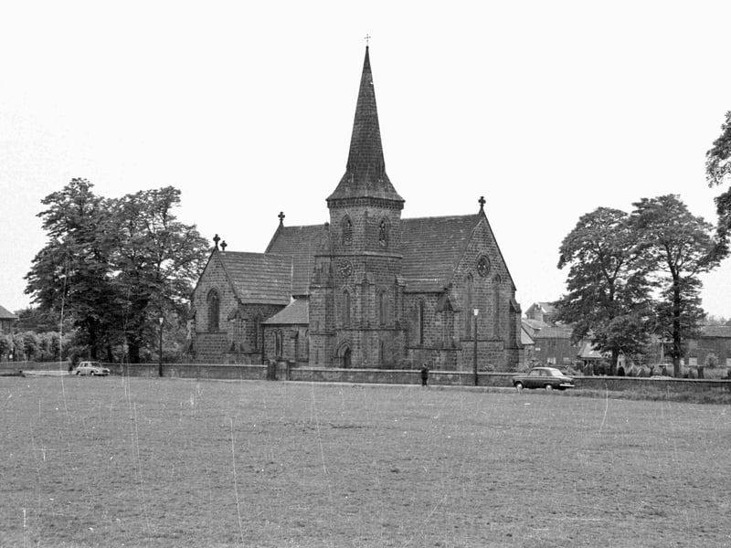 St. James's Church, the Parish Church of Seacroft, seen from The Green pictured circa 1967.