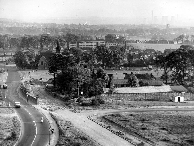 A view looking across Seacroft from block one of the Seacroft Gate flats in 1961.