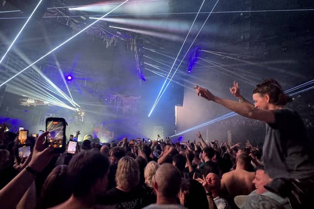 The audience enjoy the gig.
