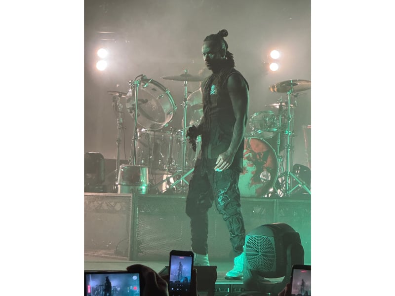 The Prodigy finished their main set with controversial hit 'Smack My Bitch Up'.