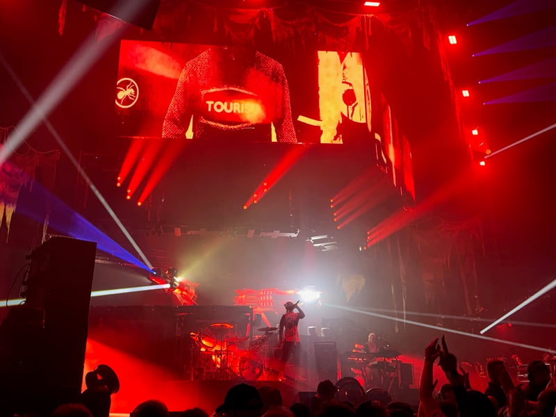 The band played three songs from album 'The Day Is My Enemy' - 'Get Your Fight On', 'Roadblox' and 'The Day Is My Enemy'.