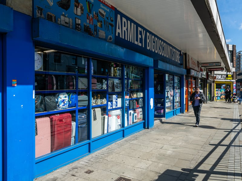 Armley Big Discount Store used to be the site of Fulton Foods, with the Poundland over the road at one time Armley's local Co-op. 