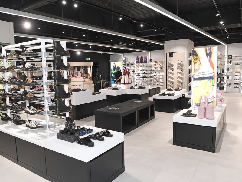 Inside the new store.