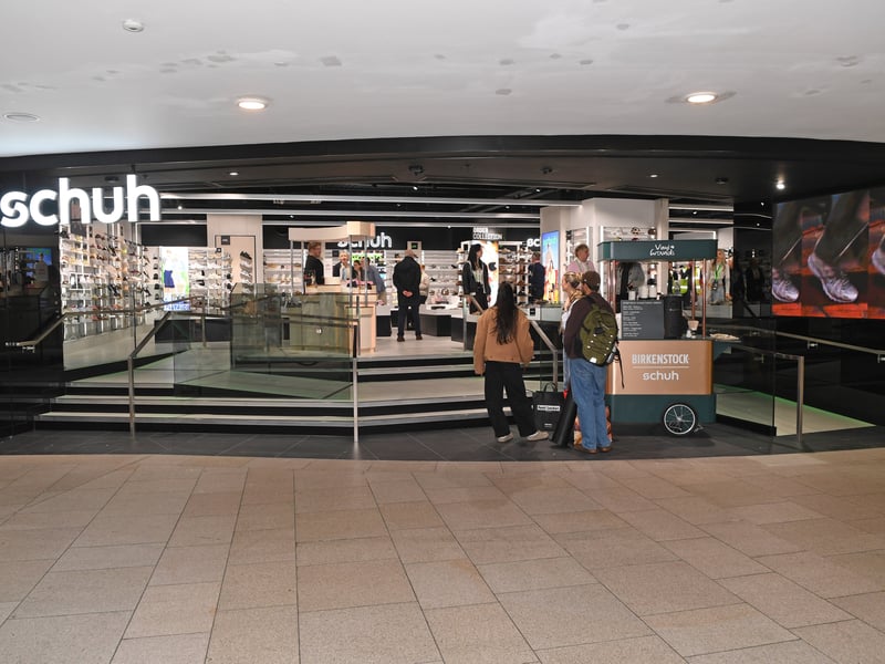 The new store seen from Trinity Leeds.