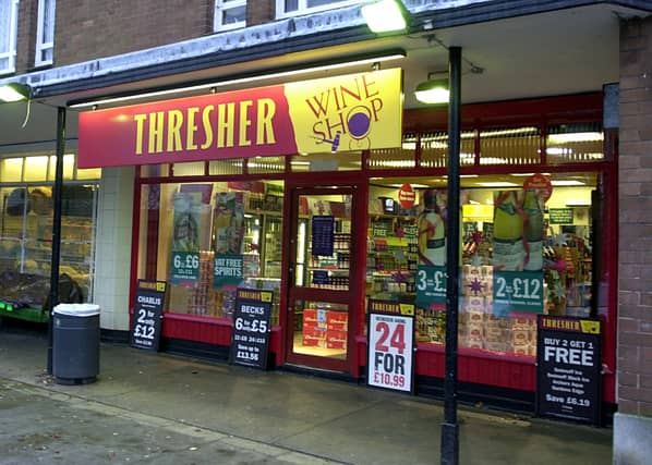 Thresher Wine Shop on Lidgett Lane pictured in December 2002.