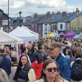 Family, friends and shoppers returned to Sharrow Vale Market, April 19, 2026.