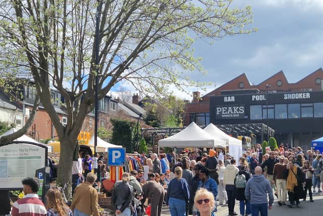 Family, friends and shoppers returned to Sharrow Vale Market