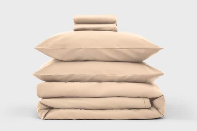 Simba’s Egyptian cotton bedding offers a smooth, cool feel with a classic hotel-style finish