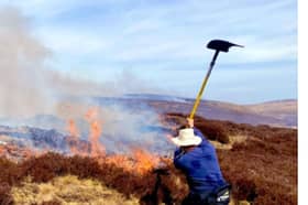 Firefighters tackled two moorland blazes in 24 hours. Stock pic.