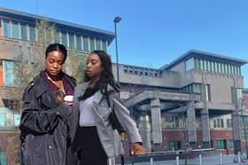  Cousins Cheyenne Palmer (right) and Rae-hann Lewis (left) were sentenced for their role in the con during a Sheffield Crown Court hearing held on Thursday (April 23, 2026)