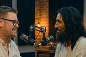 Paul Hanson created a video of him chatting to Jesus in a podcast studio.