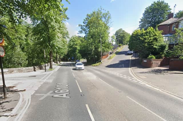 A deer was hit by a car near the junction of Rivelin Road and Rivelin Valley Road. Photo: Google