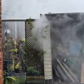 File picture shows firefighters . Photo: David Kessen, Iconic Media