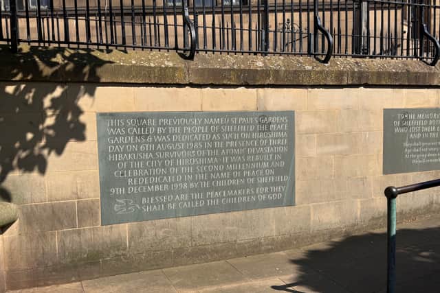 Now known as 'Peace Gardens', this was the site where St Paul's Church (built back in 1721), until its demolition in 1937
