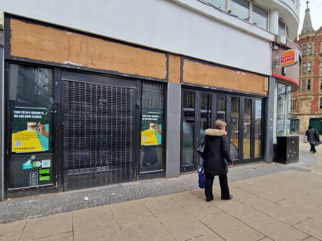 Starbucks on Fargate has closed and all branding has been removed.