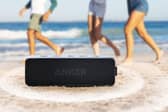 The Anker Soundcore 2 portable Bluetooth speaker offers waterproof outdoor audio and up to 24 hours of playback.