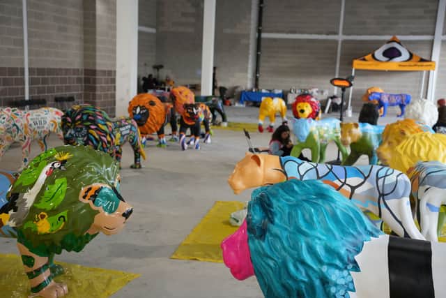 Some of the sculptures which formed the The Pride of Yorkshire trail 