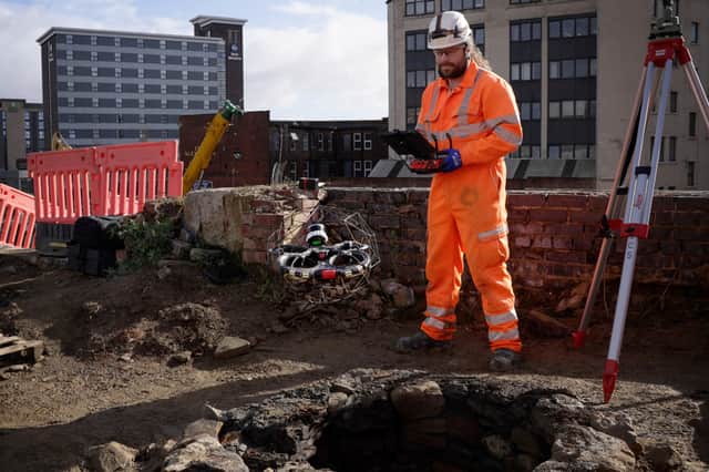 Wessex Archaeology, working alongside FlyThru, sent a drone down the 12.5 metre shaft