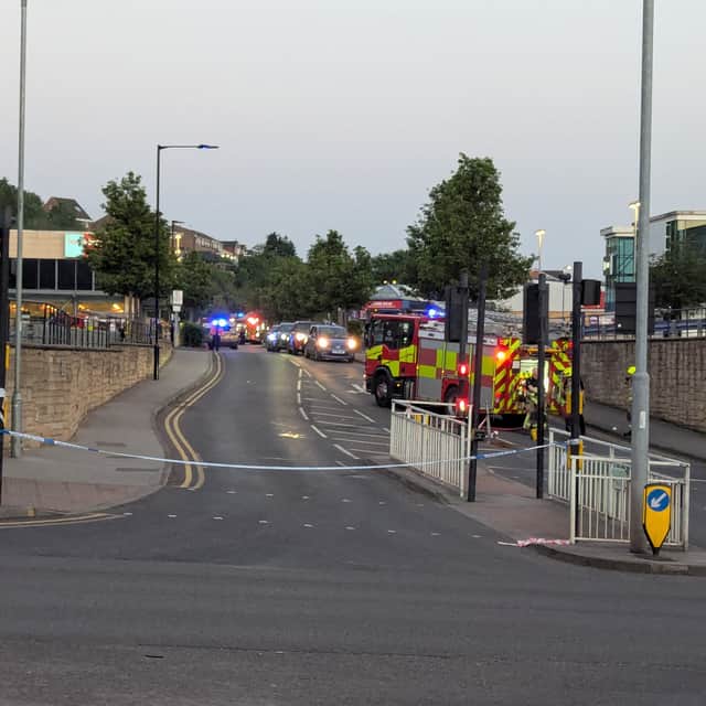 Emerency services at Kilner Way Retail Park
