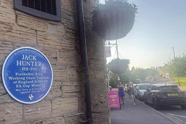 The first working class captain of England has been honoured with a new blue plaque
