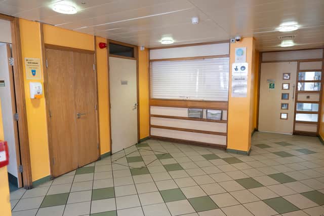The entry hall/ reception area
