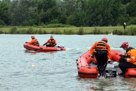 Six people have died in open water during the UK's recent heatwave. On Bank Holiday Monday, a teenager went missing in the waters at Rother Valley, and after a massive search (pictured) a body was tragically discovered