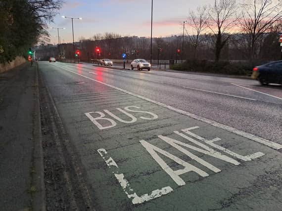 Sheffield bus lane