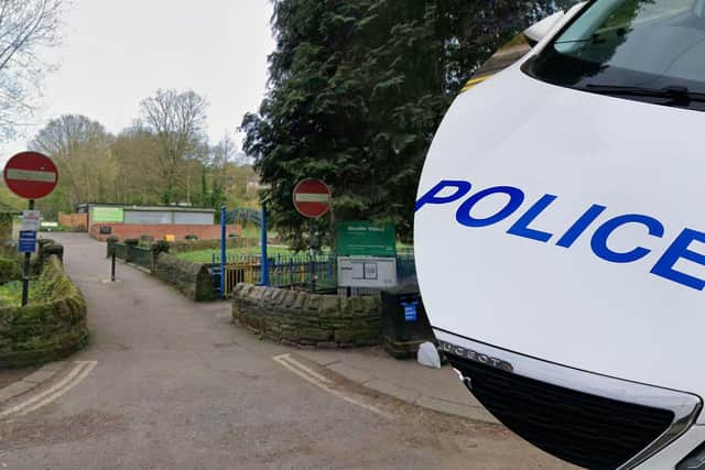 Police responded to reports of an assault and a man "behaving suspiciously" at Rivelin Valley Park in Sheffield