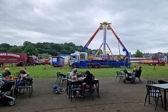 Farrar's funfair is setting up in Endcliffe Park.