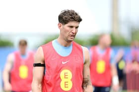 England's John Stones during a training session at Palm Beach Gardens, Florida. JC Ruiz/PA Wire
