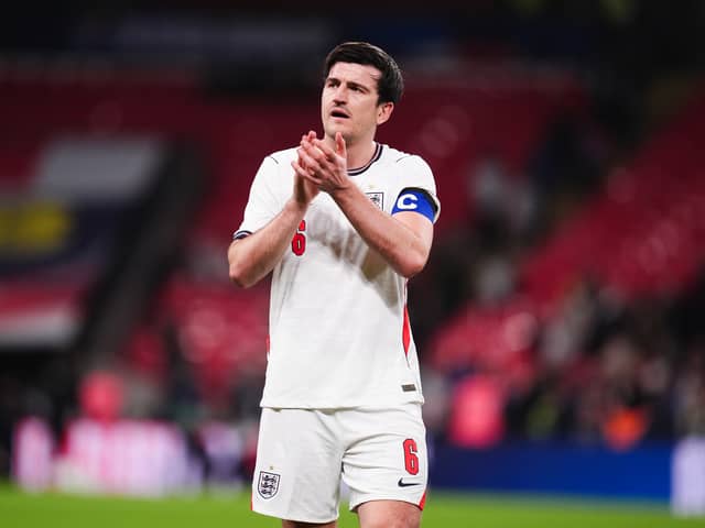 Harry Maguire wishes England all the best in the World Cup (John Walton/PA)