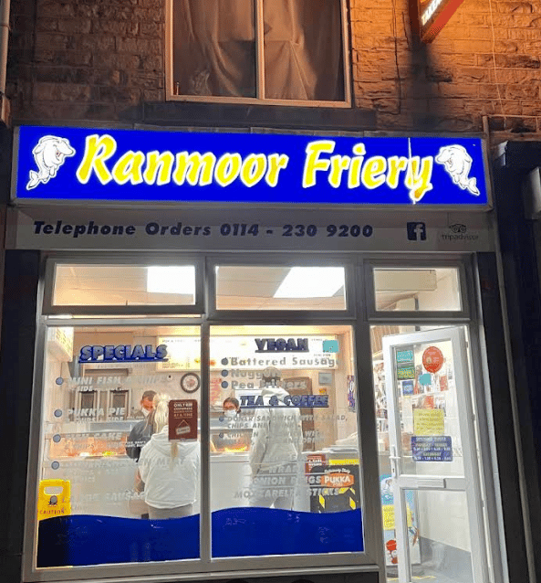 Ranmoor Friery located on Fulwood road has made it into the top 100 fish and chip shops in the UK.