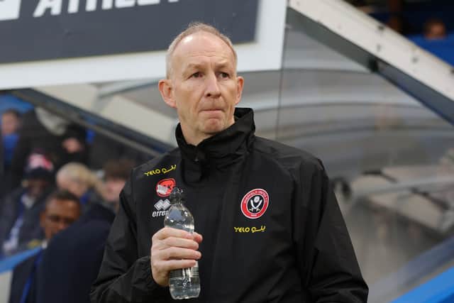 London, England, 16th December 2023. Alan Knill Sheffield United assistant coach  during the Premier League match at Stamford Bridge, London. 