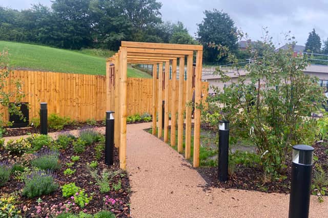 Castle View Day centre sensory garden.