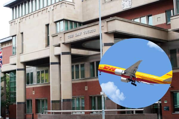 One of Hosain Khazei’s packages - in transit via DHL - was intercepted at Germany’s Leipzig/Halle Airport 